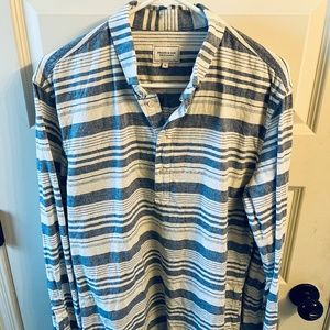 Frank and Oak Horizontal Striped Popover - M